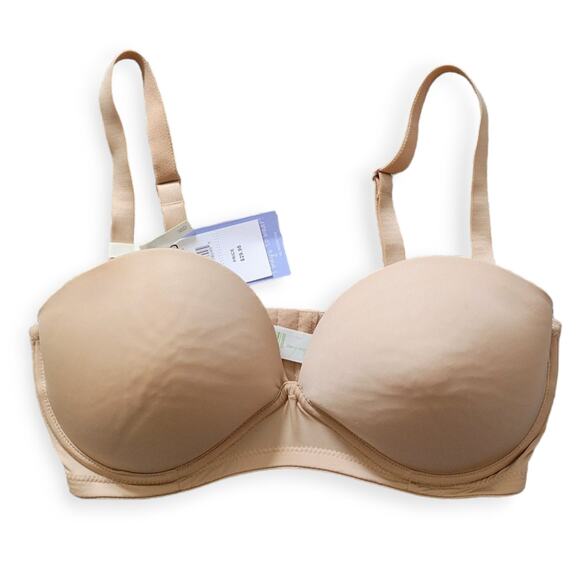 Motherhood Maternity 4 Ways Convertible Strapless Underwire Bra Light Tan Sz 36D - Picture 2 of 7